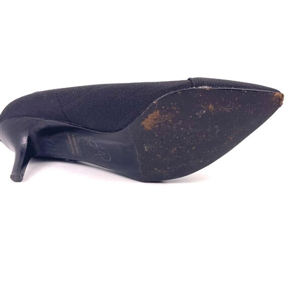 Adrianna Papell Black Pointed Toe Stretch Booties Leather Lining Size 6.5M - Picture 9 of 12